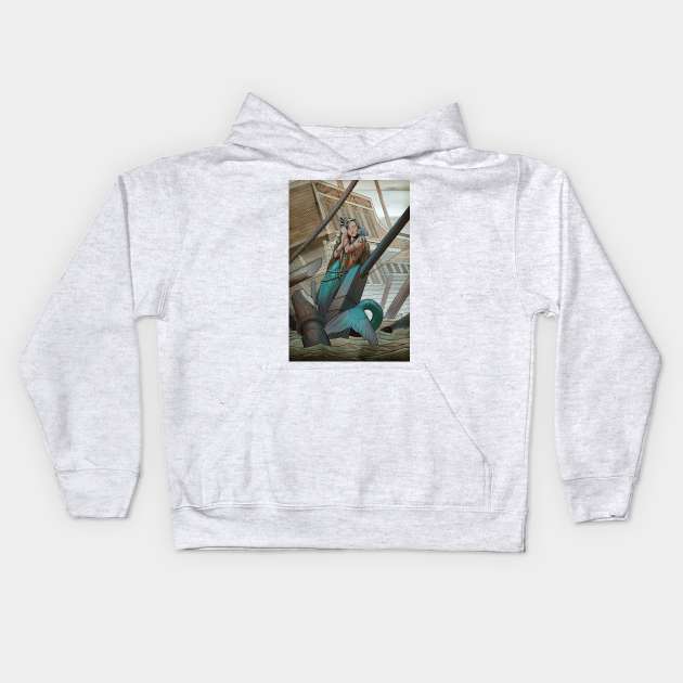 The little mermaid Kids Hoodie by chamito